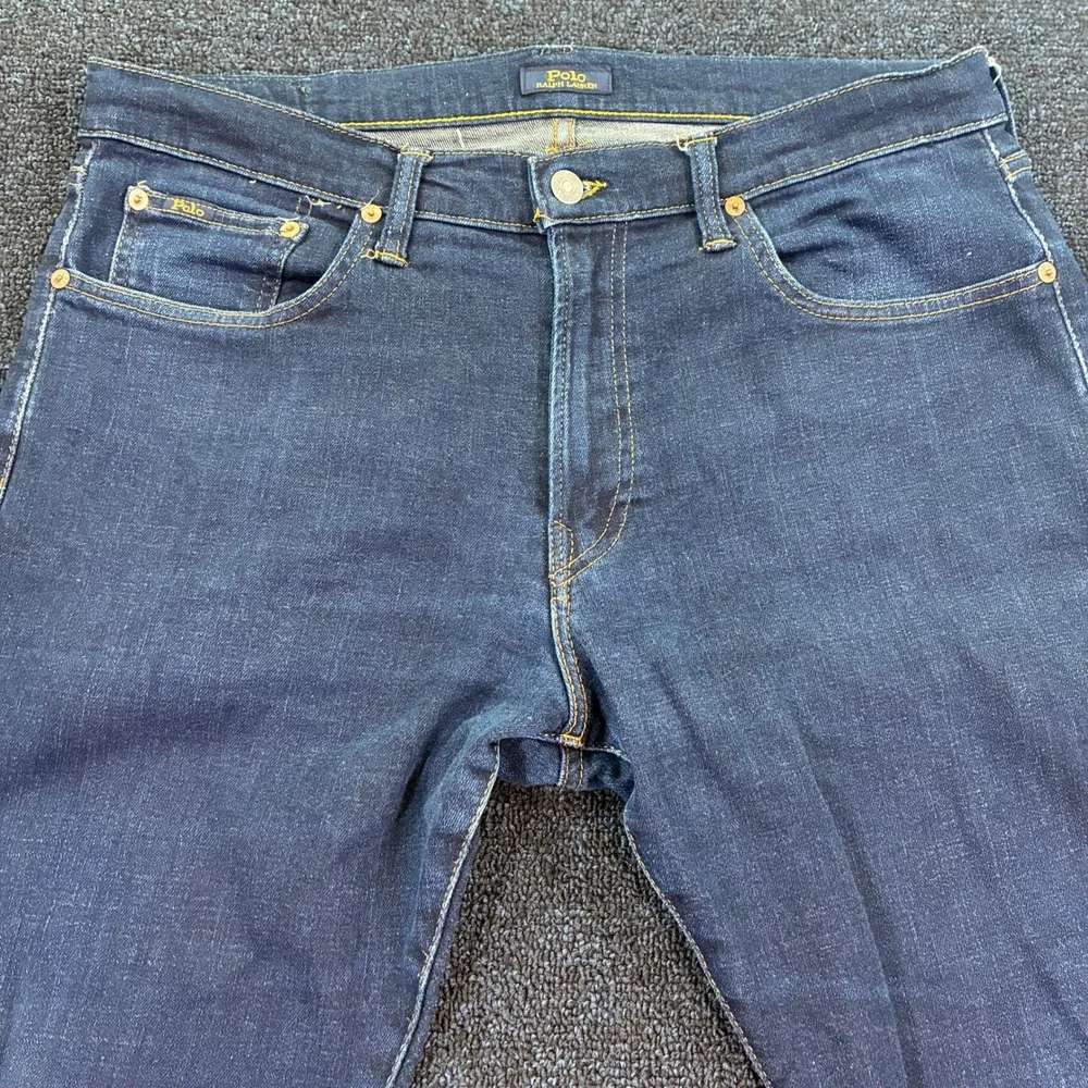 Polo Ralph Lauren Sullivan Slim Jeans Mens 34x34 Dark Wash Indigo Denim Stretch